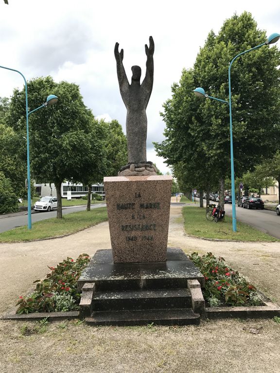In Chaumont - memorial to the Resistance